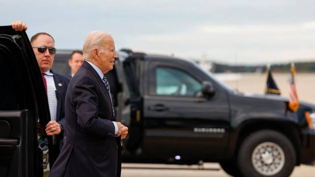 U.S. President Biden departs Joint Base Andrews for a high-stakes visit to Israel