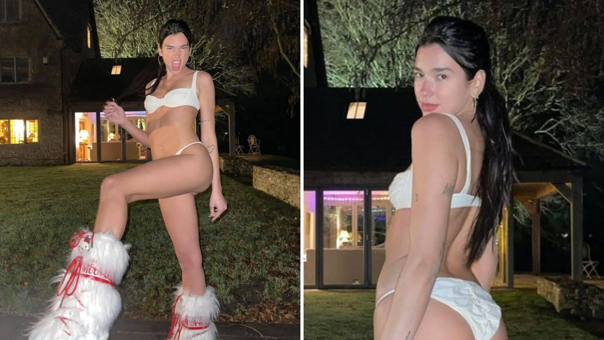 Dua Lipa obukla bikini, a na noge navukla bijelo krzno