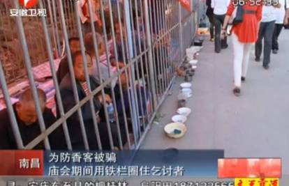 Da ih ne ometaju: Kinezi su na ulicu stavili kaveze za prosjake