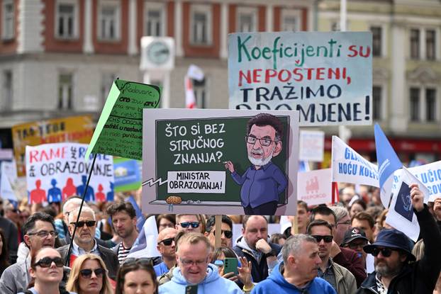Zagreb: Great Protest of Educational Union