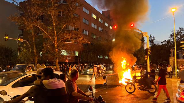 Protest over the death of Mahsa Amini, in Tehran