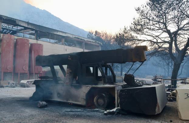 Posljedice požara kod Omiša