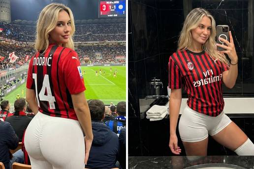 FOTO Je li stvarna ili samo AI? U svakom slu&ccaron;aju jako voli na&scaron;eg Luku Modri&cacute;a: '&Zcaron;ivio nogomet!'