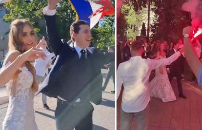 VIDEO Ante Ćorić oženio se u Maksimiru, priredili bakljadu