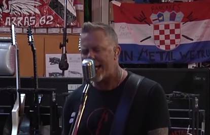 Metallica novu pjesmu svira ispred velike hrvatske zastave