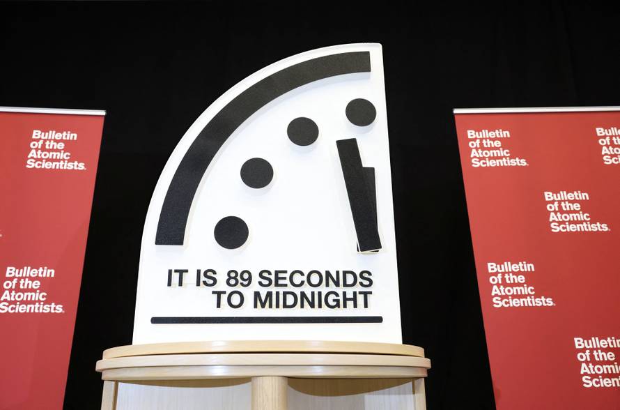Doomsday clock reveal in Washington