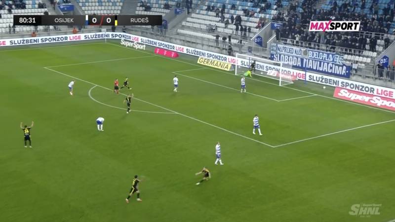 VIDEO Osijek od proslave gola do očaja i poraza. Pogledajte kako je Rudeš šokirao Slavonce