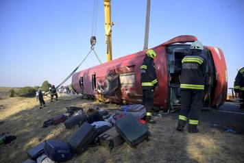 Tourist bus accident in Hungary