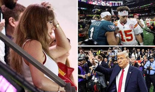 Najbolji kadrovi Super Bowla: Razočarana Taylor Swift, Trump u loži i četverosatni spektakl