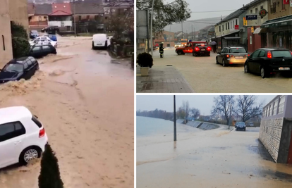 Kiša je padala cijeli dan, a onda je centar odjednom poplavio. 'Trgovine su sve pod vodom'