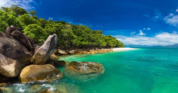Nudey Beach on Fitzroy Island, Cairns area, Queensland, Australi