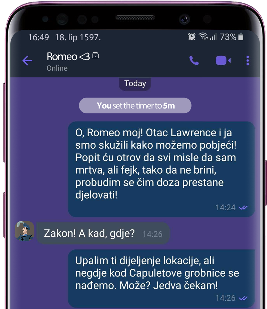 Kako bi završile književne priče da su svi likovi koristili - Viber