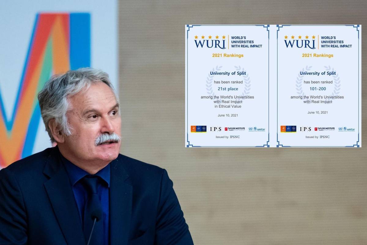 Splitsko sveučilište među 50 najinovativnijih na svijetu: Širimo etičke vrijednosti