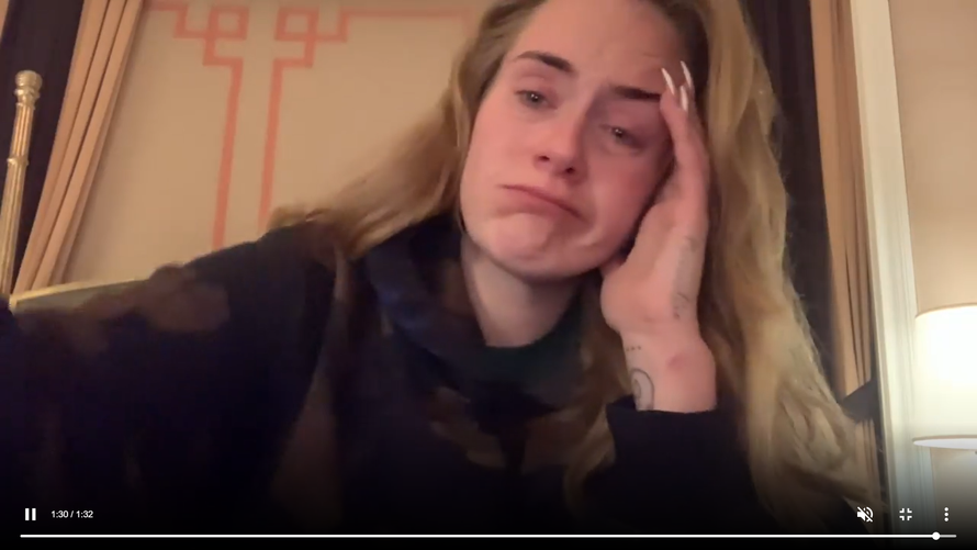 Adele morala odgoditi koncerte pa zaplakala u videu: 'Tako mi je žao, korona nas je uništila...'