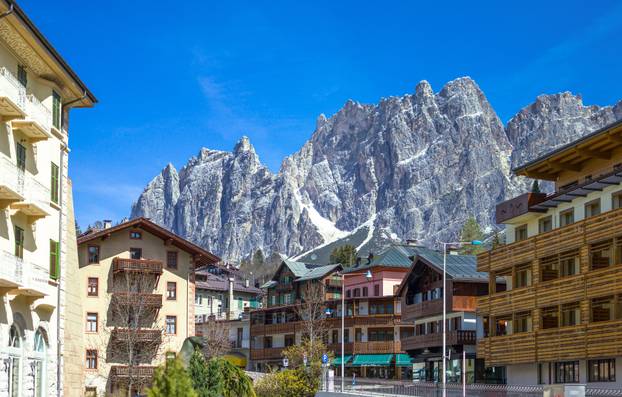 The picturesque landscapes of the Dolomites area