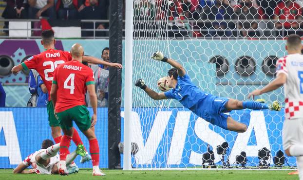 KATAR 2022 - Slavlje Joška Gvardiola nakon pogotka Maroku za 1:0