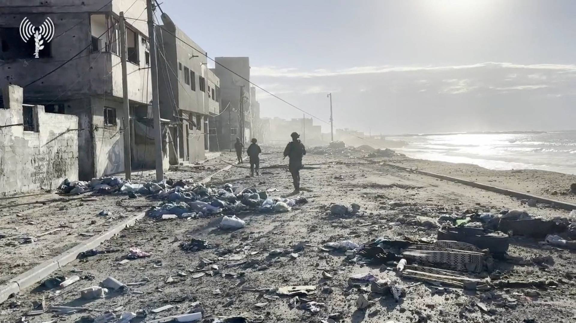 FILE PHOTO: Israeli soldiers operate, amid the ongoing ground operation of the Israeli army against Palestinian Islamist group Hamas, in a location given as Gaza Strip