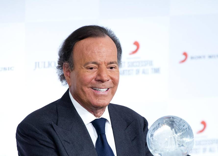 Julio Iglesias presented with Most Successful Latin Artist of All Time Award - London