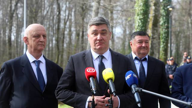 Plitvice: Predsjednik Zoran Milanović nakon polaganja vjenaca dao je izjavu za medije 