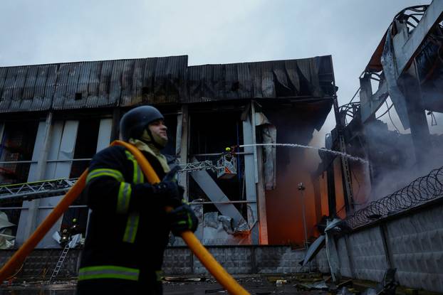 Aftermath of a Russian missile attack in Kyiv