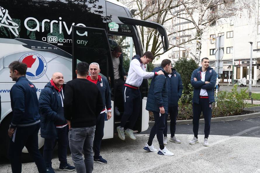 Zagreb: Okupljanje muške rukometne reprezentacije uoči priprema za Europsko prvenstvo 2024.