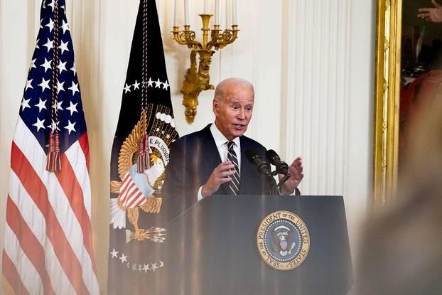 U.S. President Joe Biden delivers remarks on access to mental health care, in Washington