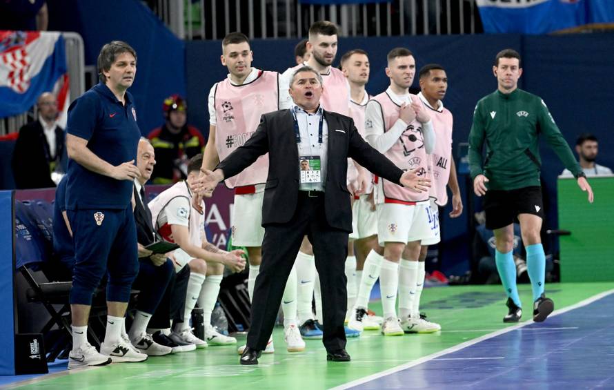 Susret Hrvatske i Španjolske u polufinalu Europskog prvenstva u futsalu