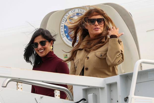 U.S. first lady Trump and second lady Vance travel to North Carolina