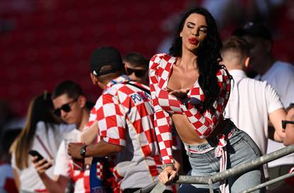 Leipzig: Ivana Knoll na stadionu uoči susreta Hrvatske i Italije u 3. kolu skupine B na Europskom prvenstvu