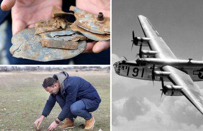 FOTO Arheolog je kod Šibenika pronašao ostatke 80 godina starog američkog bombardera