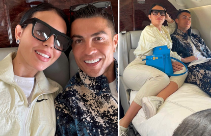 Georgina i Cristiano uživali u privatnom avionu, a svu pažnju 'ukrala' torba od 160.000 kuna