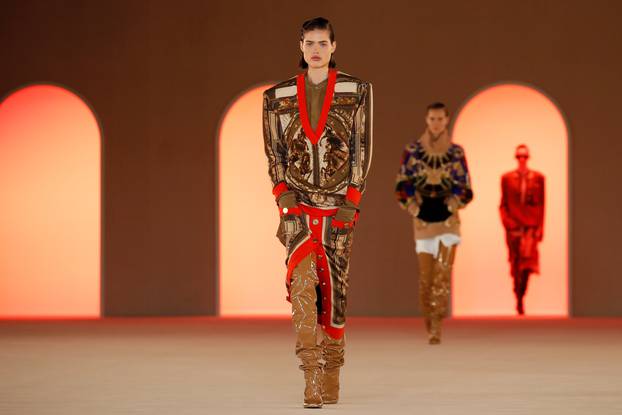 Balmain collection show at Paris Fashion Week