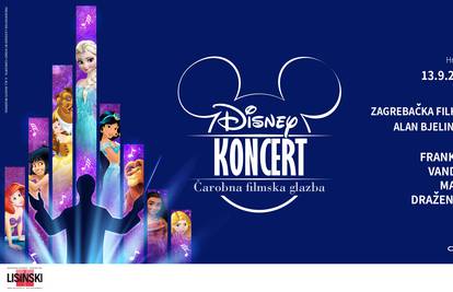 Doživite čaroliju Disneyjevih hitova uz filharmonijski orkestar u Lisinskom!