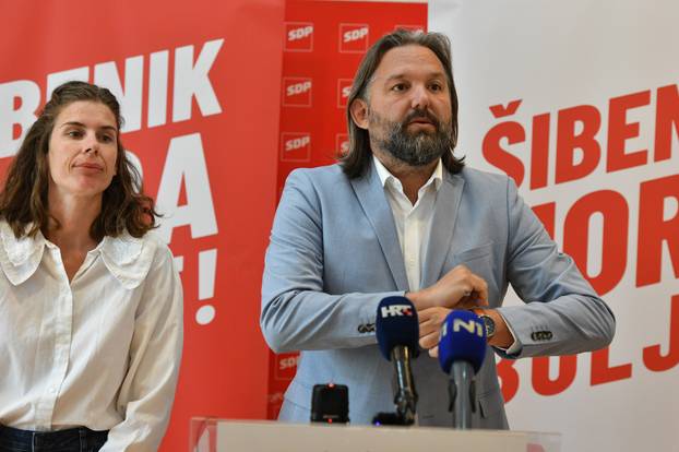 Šibenik: Konferencija za medije SDP-ovog kandidata za gradona?elnika, Ton?ija Restovi?a