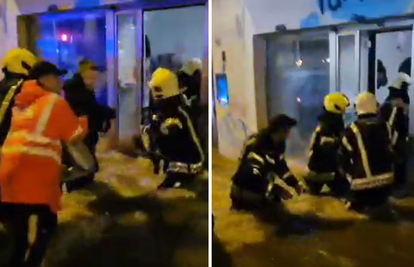 Dramatična snimka iz Rijeke: Vatrogasci spašavali djecu koju je bujica zarobila u igraonici