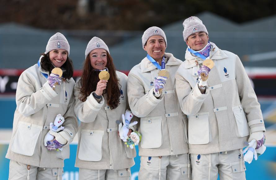 Biathlon - Mixed Relay Victory Ceremony