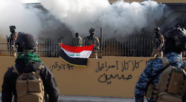 Protests at the U.S. Embassy in Baghdad