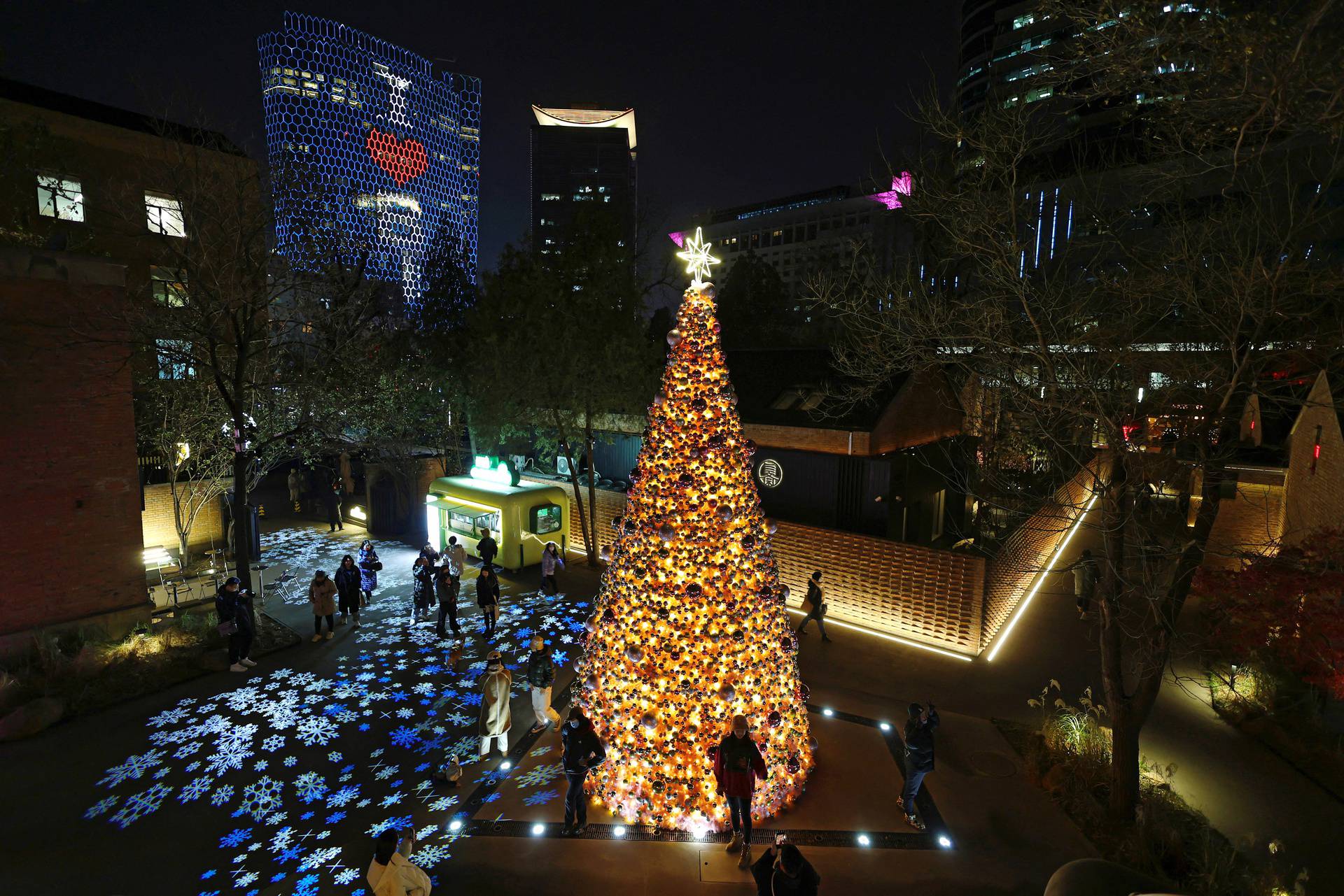 Christmas season in Beijing, China