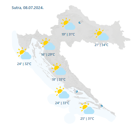 Nebo će biti žuto: Danas stiže veća količina saharskog pijeska. Za sutra je upaljen žuti alarm!