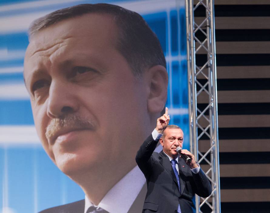 Turkey's PM Recep Tayyip Erdogan Holds A Meeting - Lyon