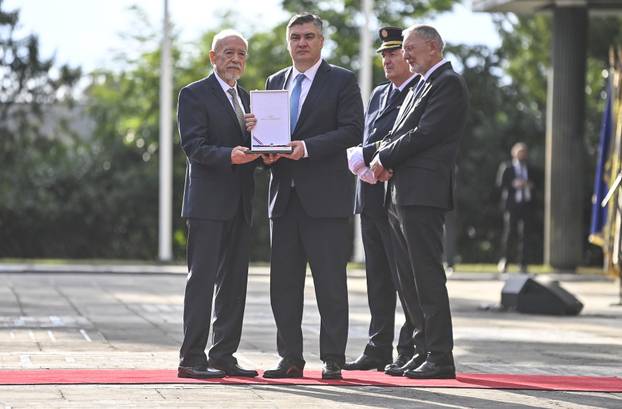 Zagreb: Svečani prijem povodom Dana policije u Predsjedničkim dvorima