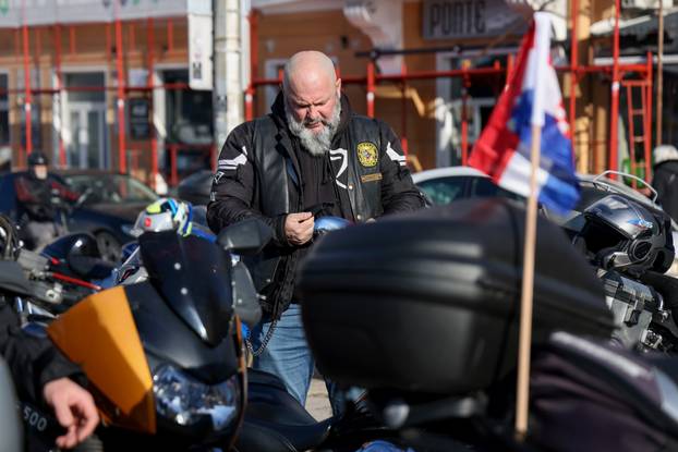 Zadar: Moto defile Zadar - Maslenički most koji je održan povodom obilježavanja 33. obljetnice VRO Maslenica