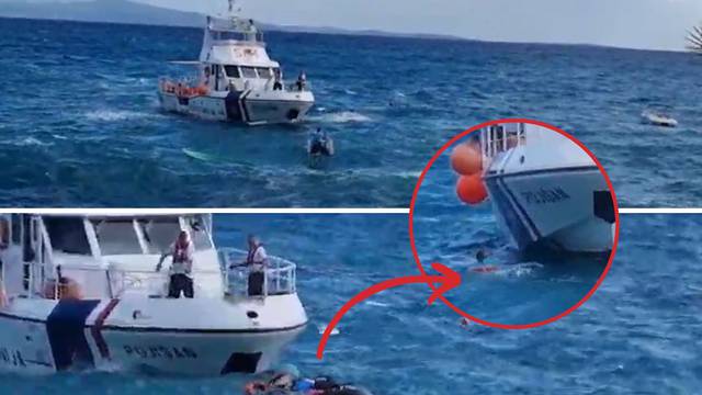 VIDEO Spašavali čovjeka kod Hvara: Bio je iscrpljen, nigdje nije mogao dok nije stigao brod