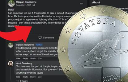 Autor pobjedničkog dizajna kovanice eura tražio je pomoć u grupi na Fejsu oko Photoshopa