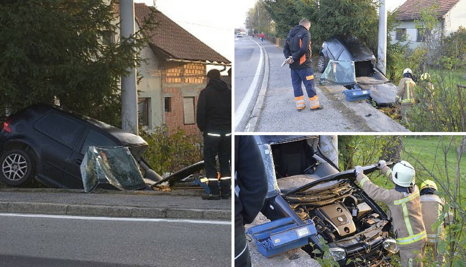 Bizarna nesreća u Karlovcu:  Vozač sletio autom u dvorište