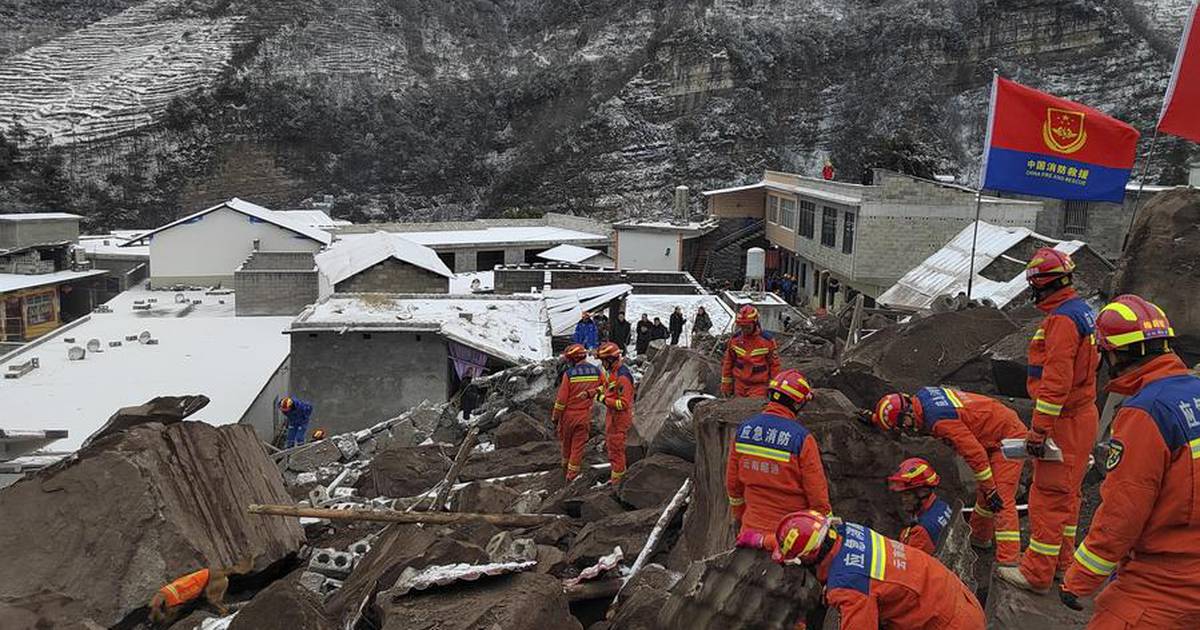 Search for Missing Continues as Two Die in China Landslide