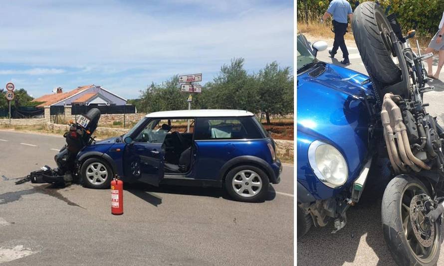 U sudaru s Minijem u Rovinju ozlijeđen vozač motocikla