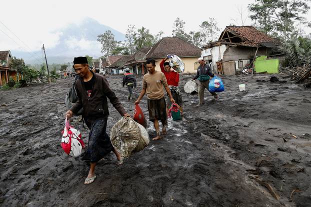 Mount Semeru volcano eruption in Lumajang, East Java province
