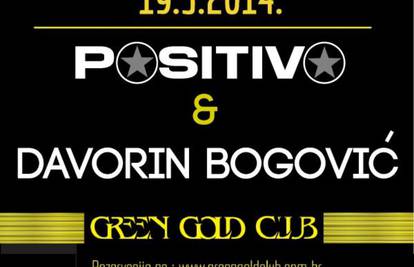 Večeras u Green Gold Clubu Positivo band i Davorin Bogović 