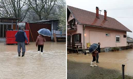 FOTO Obilne kiše poplavile su Orahovicu, voda stigla do kuća